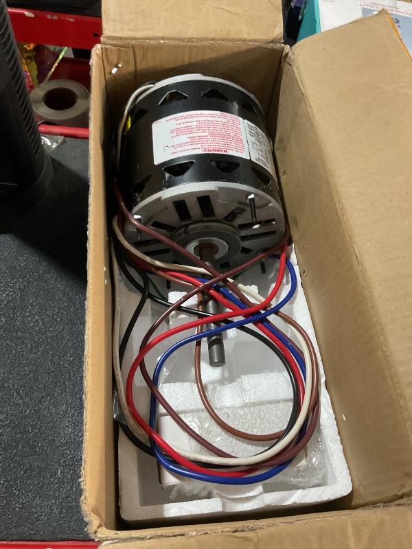 View 2 of ***STOCK IMAGE FOR REFERENCE***
Fan Motor, 1/2 HP, 115V, 1075 RPM