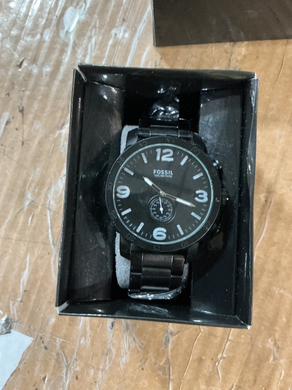 Photo 1 of ***MINOR DAMAGE***Fossil Men's Nate Stainless Steel Quartz Chronograph Watch