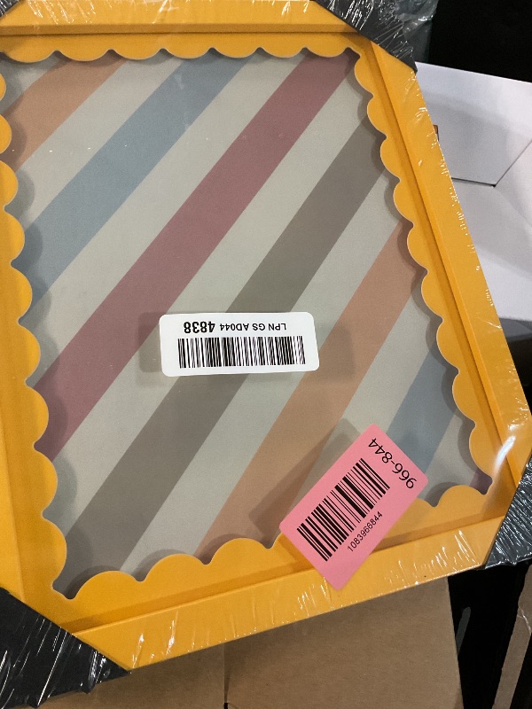 View 2 of ***STOCK PHOTO FOR REFERENCE ONLY***

THKRLOF 8x10 Picture Frame with Real Glass, Wooden cute 8 x 10 Photo Frame with Wavy Mat for Tabletop and Wall Hanging, Yellow, 1 Pack
