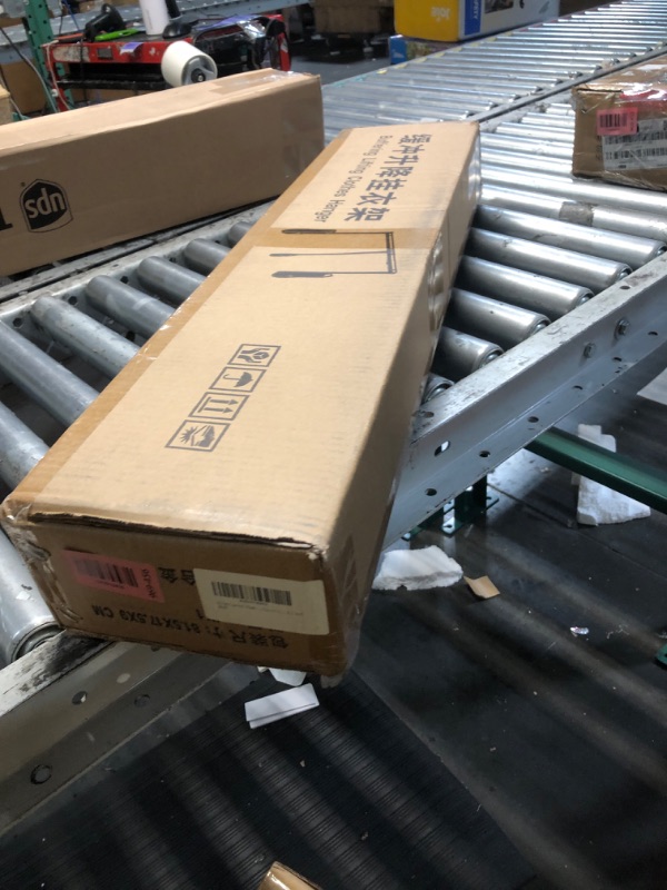 View 2 of ***FACTORY SEALED***XNKLMYT Pull Down Closet Rod, Black, 33.4"-45.3" Adjustable