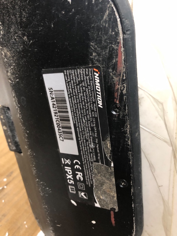 View 3 of ***PARTIAL SET - PRICE ADJUSTED*** NO CHARGER ***
INMOTION Electric Unicycle with Dual Tires for Easier Self-Balancing