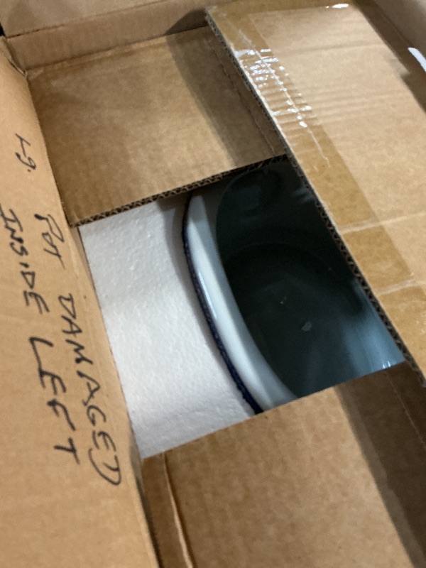 View 2 of ***MISSING PARTS***Rtteri Blue and White Ceramic Planter Pots (2-Pack)