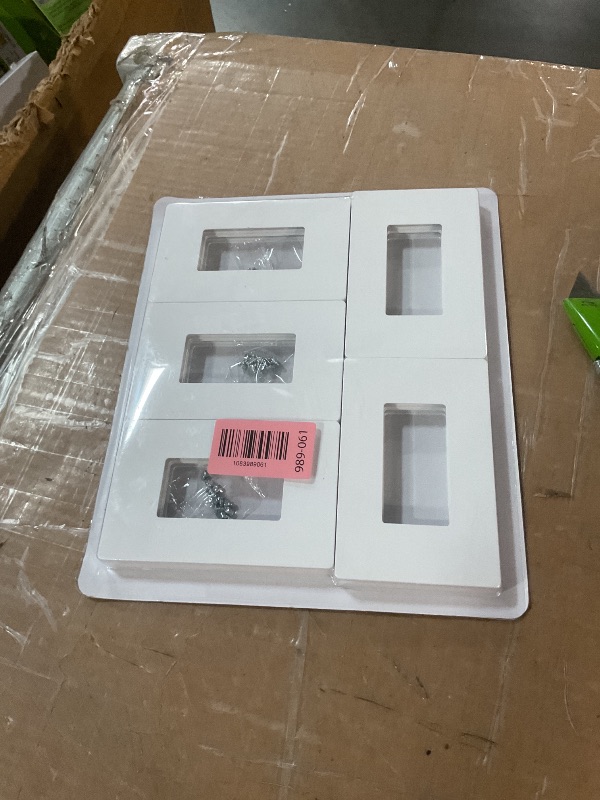 View 2 of [10 Pack] BESTTEN 1 Gang Screwless Wall Plate, Mid-Size, Gloss Snow White