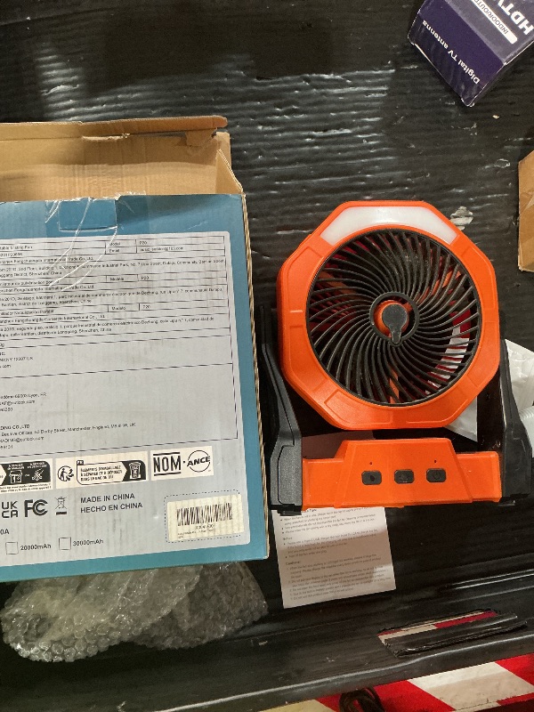 View 3 of ** last charging cable** Ausic Portable Misting Fan, 16-65Hrs Battery Powered Mist Fan
