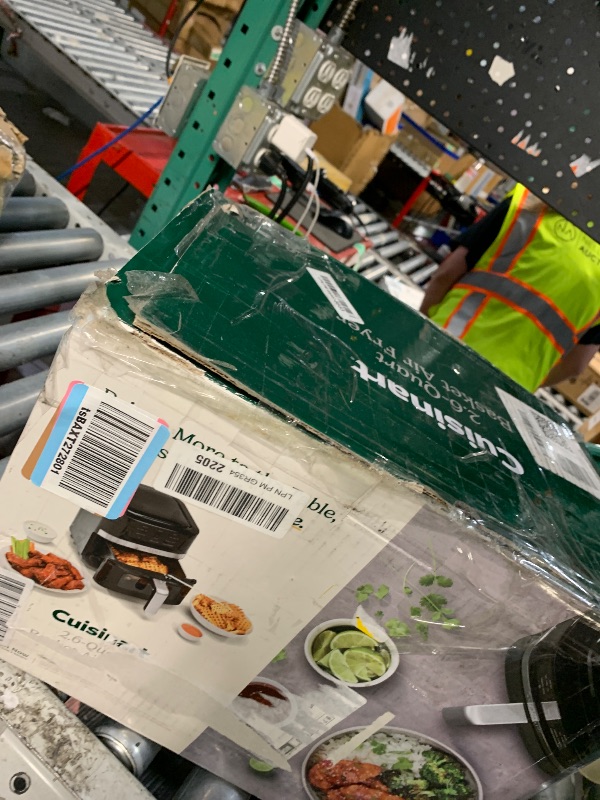 Photo 1 of **LOTS OF SCRATCHES, POWERS ON** Cuisinart Air Fryer, 2.6-Quart Compact Basket Fryer with 3 Cooking Functions to Air Fry, Roast, and Bake, 3 Airfryer Presets, Dishwasher-Safe Parts, AIR-80, Stainless Steel & Black