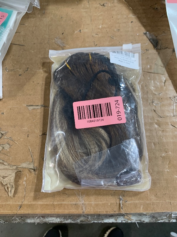 Photo 1 of ***STOCK IMAGE FOR REFERENCE***
GOO GOO Clip in Hair Extensions Real Human Hair, Remy Human Hair Extensions Clip ins for Women, Natural Human Hair, 18inch 120g 7Pcs, 4/27/4 Balayage Chocolate Brown to Caramel Blonde
