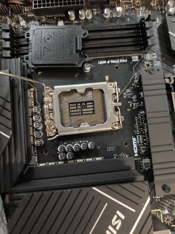 Photo 1 of ***DAMAGED - SEE NOTES/PICTURES***MSI PRO Z790-P WiFi ProSeries Motherboard (Supports 12th/13th/14th Gen Intel Processors, LGA 1700, DDR5, PCIe 5.0, M.2, 2.5Gbps LAN, USB 3.2 Gen2, HDMI/DP, Wi-Fi 6E, Bluetooth 5.3, ATX) (Renewed)
