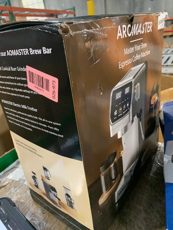Photo 1 of ** for parts only ** Aromaster Espresso Machine, Easy to Use Compact Espresso Maker Stainless Steel Coffee Machine for Home & Office
