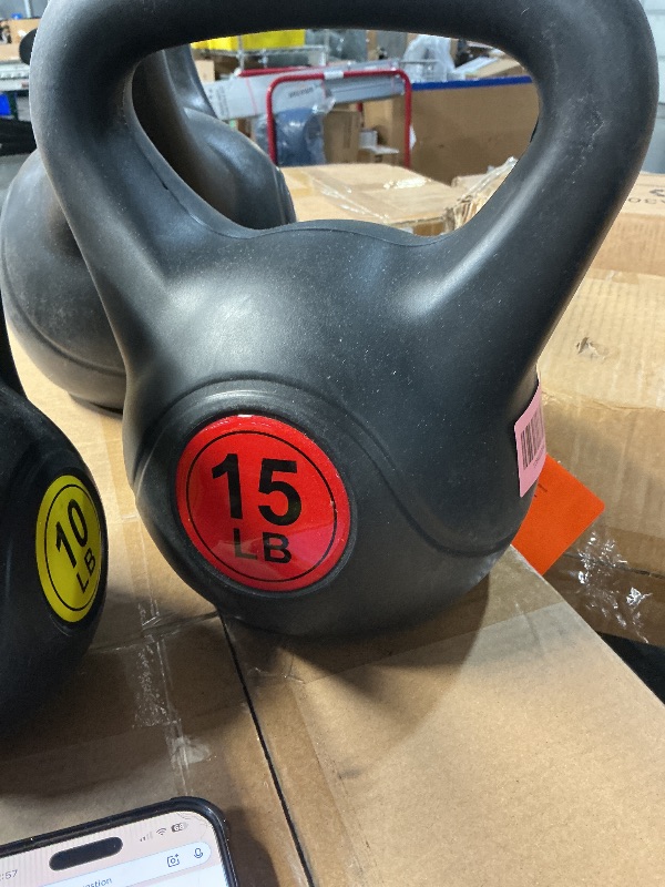 Photo 1 of ***STOCK IMAGE FOR REFERENCE***
Marcy HKB-015 Hammertone Kettle Bell, 15 lb,Black