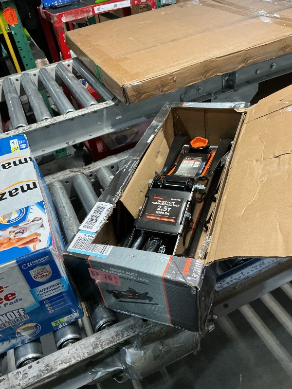 Photo 1 of ***DAMAGED WHEEL***
AV Steel Low Profile Floor Jack 2.5 Ton (5000 lbs), Lift Range 3.4" to 14.6" for Cars & Sedans, Hydraulic Steel Jack with Single Piston Pump - Not for Trucks or SUVs