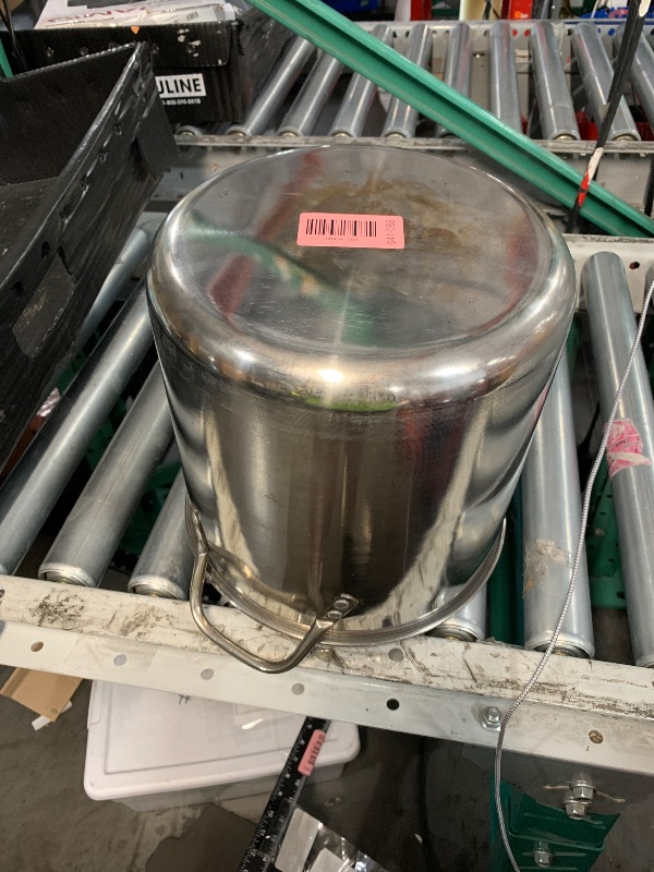 Photo 1 of ***missing lid***IMUSA 16 Quart Stainless Steel Stock Pot with Lid - Large Cooking Pot for Soups, Stews, Pasta, Seafood Boiling and Family Meals - Riveted Handles for Easy Transport