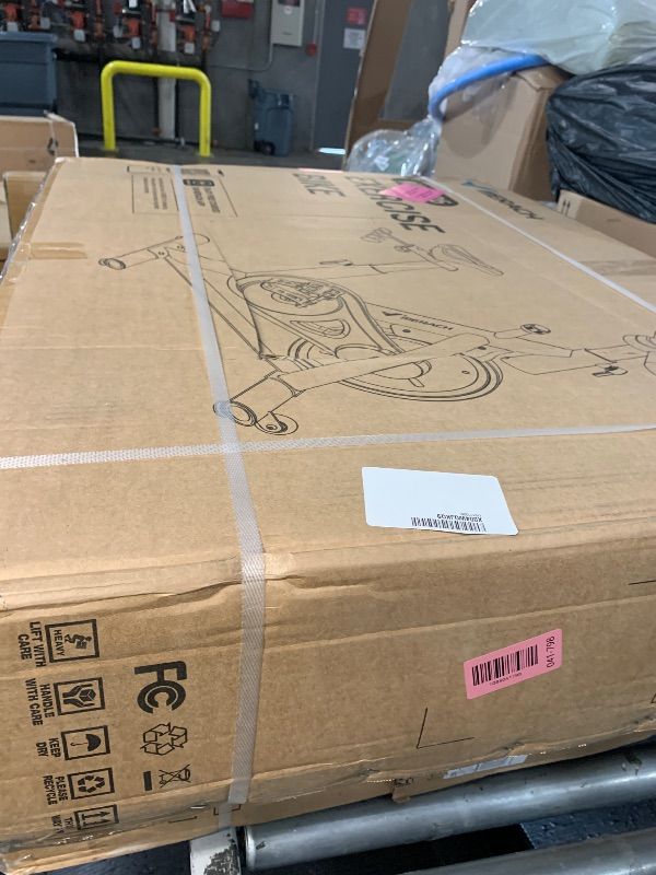 Photo 1 of ***FACTORY SEALED***Merach Exercise Bike, Brake Pad/Magnetic Stationary Bike with Exclusive App, Low Noise Indoor Cycling Bike with 270LBS Weight Capacity, Dumbbell Rack and Fitness Courses for Weight Loss