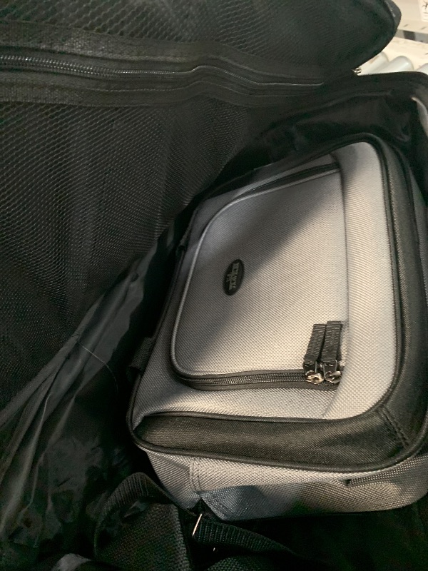 Photo 1 of ***missing key to mini lock***U.S. Traveler Rio Lightweight Softside Rolling Carry-on Suitcase, 2-Wheel Set, Grey