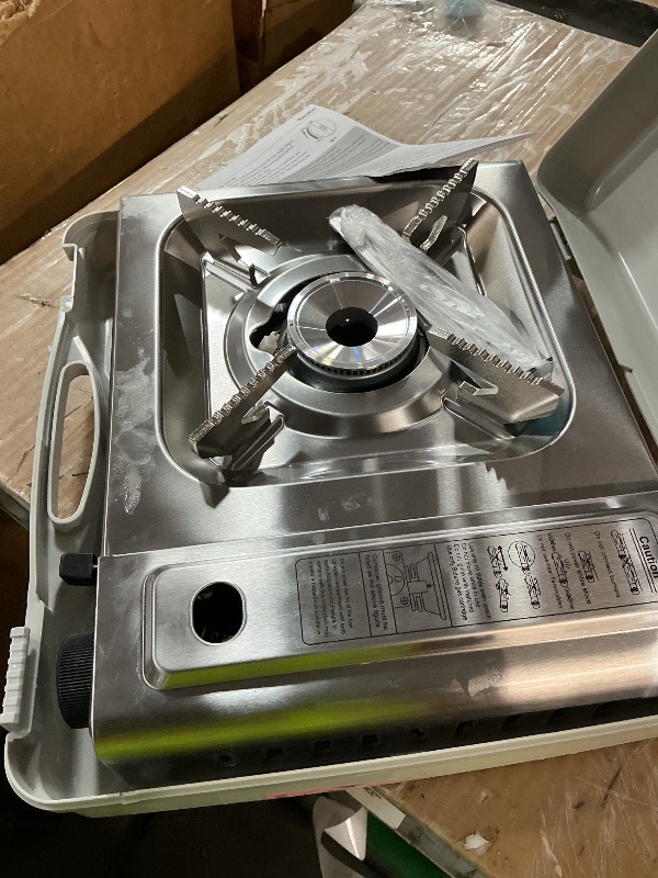 View 2 of ***DOESNT TAKE 16L PROPANE**
GasBRUH Single Butane Camping Stove with Windblocker, 10000BTU Stainless Steel Portable Camping Stove with Carry Case,Gas Stove for Camping,Tailgating,Outdoor Cooking,Emergency(Fuel not included)