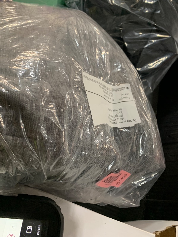Photo 1 of ***STOCK PHOTO FOR REFERENCE ONLY*** 100% Linen Waffle Tweed Fabric, Pre-Washed Soft Handfeel, Light–Medium Weight, 43''~52” Wide – Natural Stretch Effect – Apparel & Home Textiles (Grey 52'', 3 Yard pre Cut)
