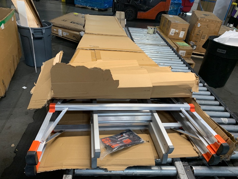 Photo 1 of ***TRUCK/TRAILER PICKUP ONLY***
Little Giant Multi-Position 26-Ft Aluminum Ladder with Storage Rack, Black/Orange