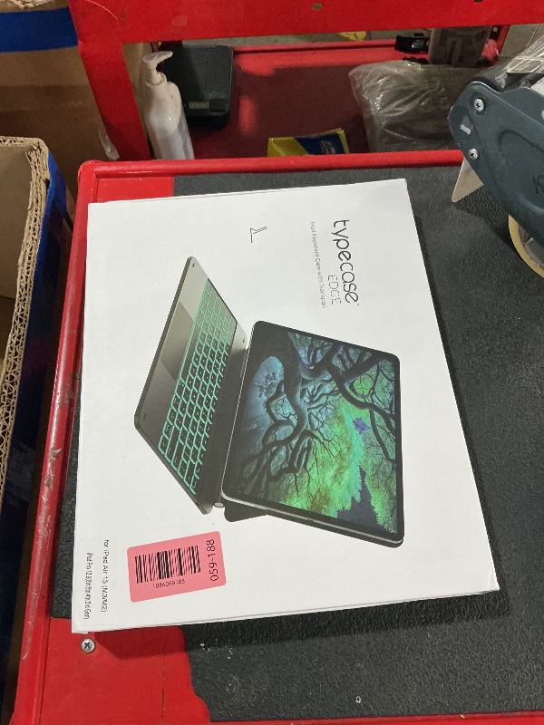 Photo 1 of ** stock photo for reference **
typecase Edge Keyboard Case for iPad Air 13-inch(M4/M3/M2, 2026/2025/2024) & iPad Pro 12.9-inch(6th/5th/4th/3rd Gen), Magic Keyboard with 11-Color Backlight, Multi-Touch Trackpad, Pencil Holder, Black