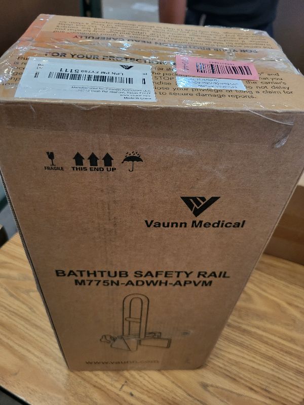 View 2 of Vaunn Medical Secure Bathtub Safety Rail