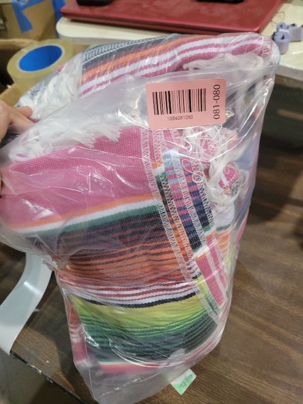 Photo 1 of 15 Pcs Mexican Table Runner Fiesta Mexican Theme Party Decoration for Cinco de Mayo Fiesta Party Serape Zarape Table Runner 14 x 84 Inch (Novel Style)