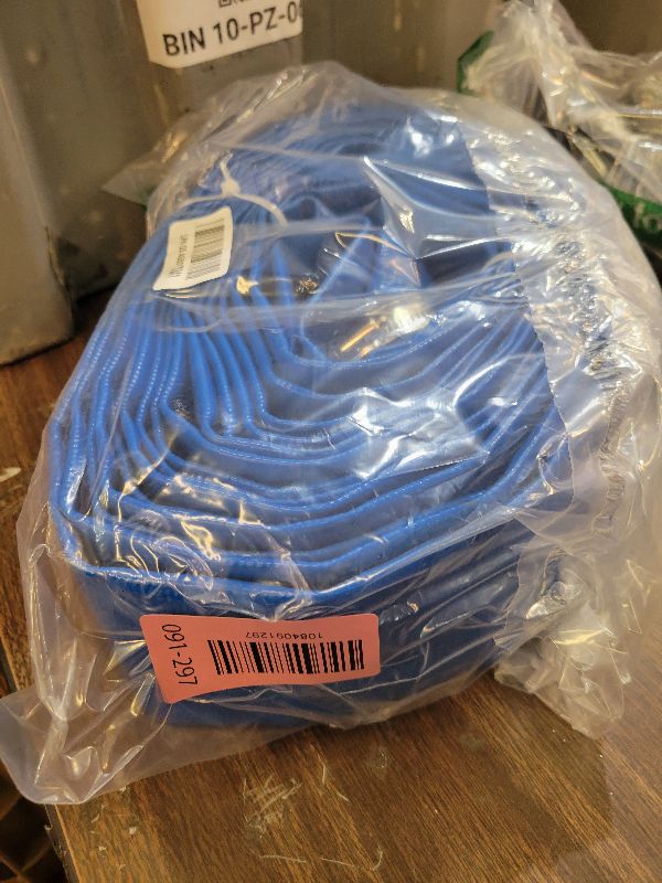 Photo 1 of 2 IN x 30FT Pool Backwash Hose Heavy Duty Drain Discharge Double PVC Layflat Hose with 2 Clamps, Weatherproof Burst Resistant for Water Transfer, Sump Pump, Pool Filter, Pool Drain (9.2M,Blue)
