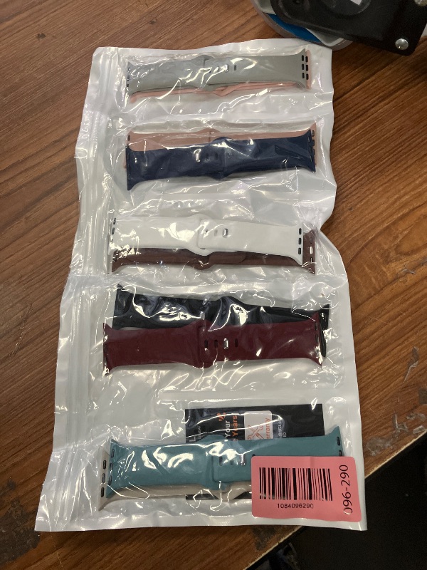 Photo 1 of 10 Pack Silicone Bands Compatible with Apple Watch 38mm 40mm 41mm 42mm 44mm 45mm 46mm 49mm Women Men, Soft Waterproof Replacement Wrist Sport Band for iWatch Series 11 10 9 8 7 6 5 4 3 2 1 SE Ultra