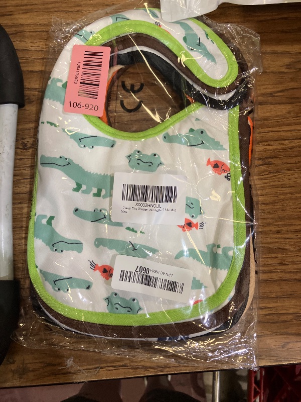 Photo 1 of 2ooya 7Pcs Waterproof Cotton Baby Bibs Adjustable Hook Loop Closure Infant Bib Unisex Blue Newborn Babies Infant Food Bibs Keepsake Baby Gift for Eating Teething Drooling Feeding?6-12 Months?