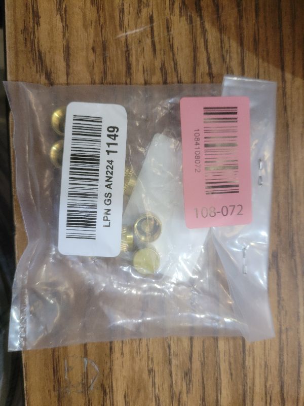 Photo 1 of 1/4" Flare Caps, 10 Pcs Brass Compression Cap Stop Valve Cap for Plumbing and HVAC Quick Seal Adapters (Gold)