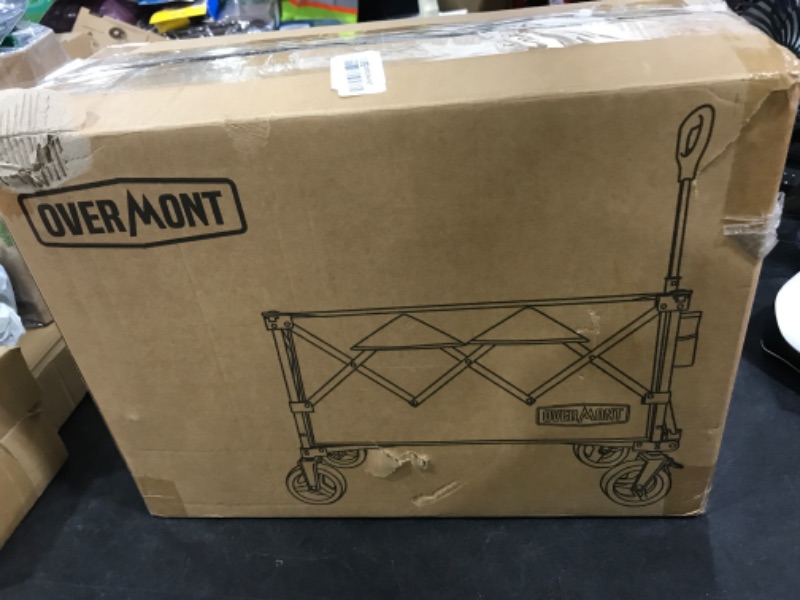 Photo 1 of Overmont Ultra-Compact Collapsible Wagon Cart - 200L Utility with Big Wheel