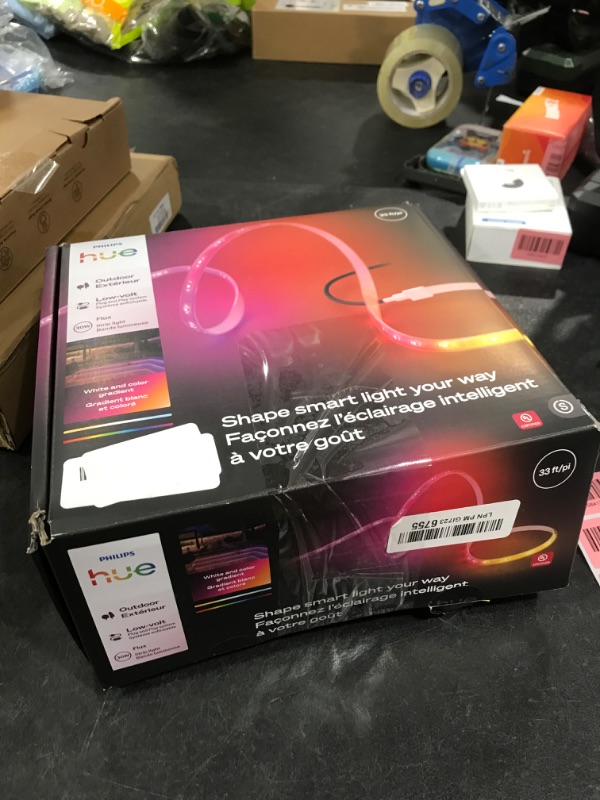 Photo 1 of Philips Hue Flux Outdoor Multicolor LED Strip Light, 33-Feet