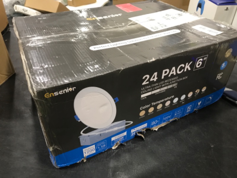 Photo 1 of Ensenior 24 Pack 6 Inch LED Recessed Ceiling Light Kit