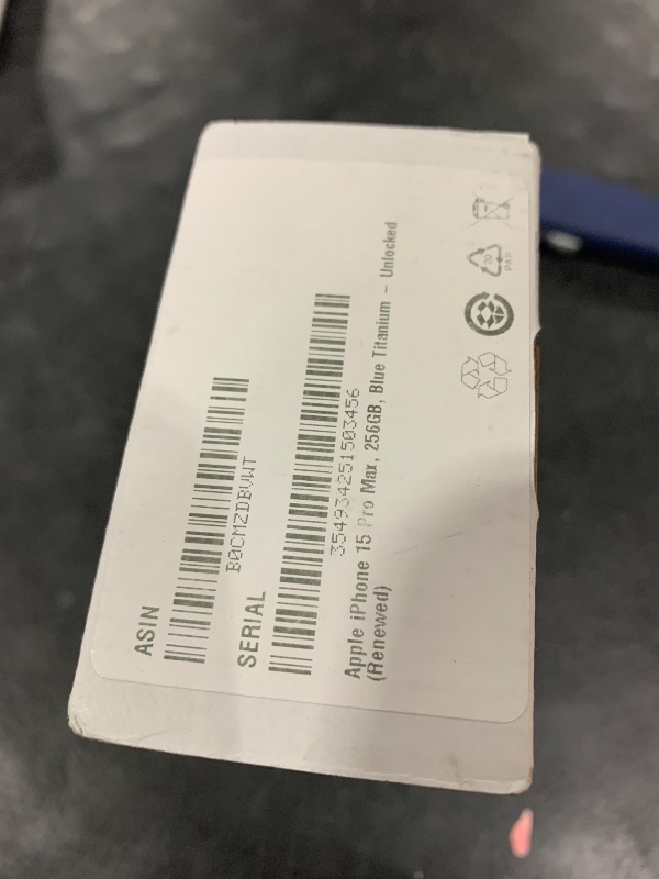 Photo 1 of Apple iPhone 15 Pro Max, 256GB, Blue Titanium - Unlocked