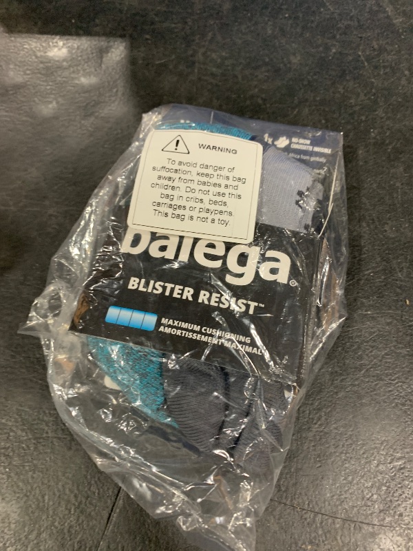 Photo 1 of Balega Blister Resist Performance No Show Athletic Running Socks for Men and Women (1 Pair), Grey/Blue, Medium