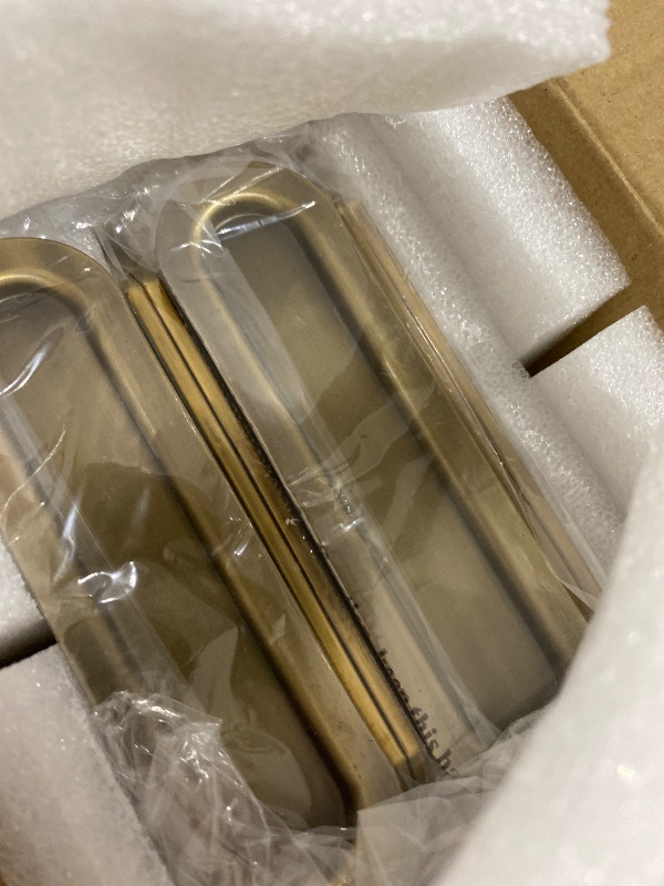 Photo 1 of Fiwochic 4 Pack Brass Floating Photo Frames 5x7