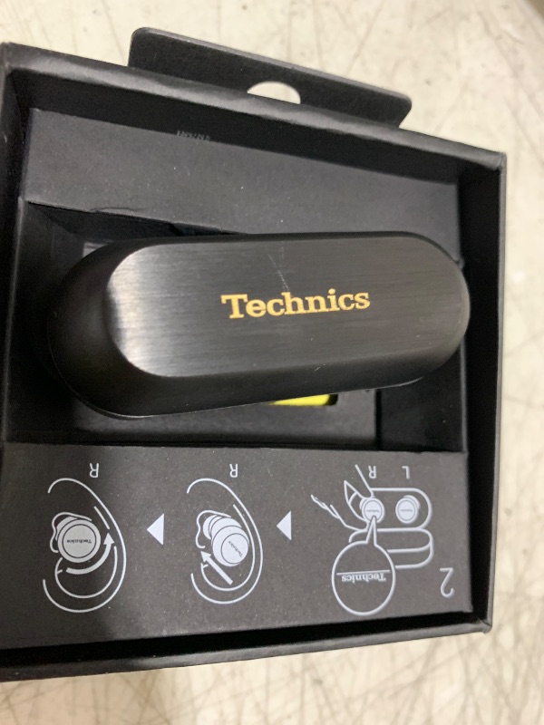 Photo 1 of Technics Reference Class Hi-Fi Wireless Ear Buds, Dolby Atmos with Head Tracking, Adaptive Noise Cancelling, 3 Device Multipoint, 10-Hr Battery, Wireless Charging, Improved Fit, EAH-AZ100-K(Black)