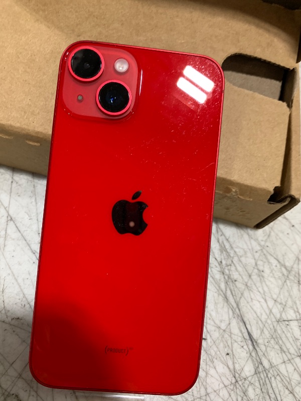 Photo 1 of Apple iPhone 14, 256GB, Red - Unlocked (Renewed)