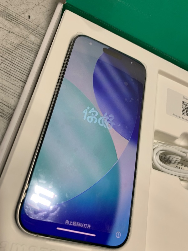 Photo 1 of Apple iPhone 16 Pro Max, 256GB, White Titanium - Unlocked