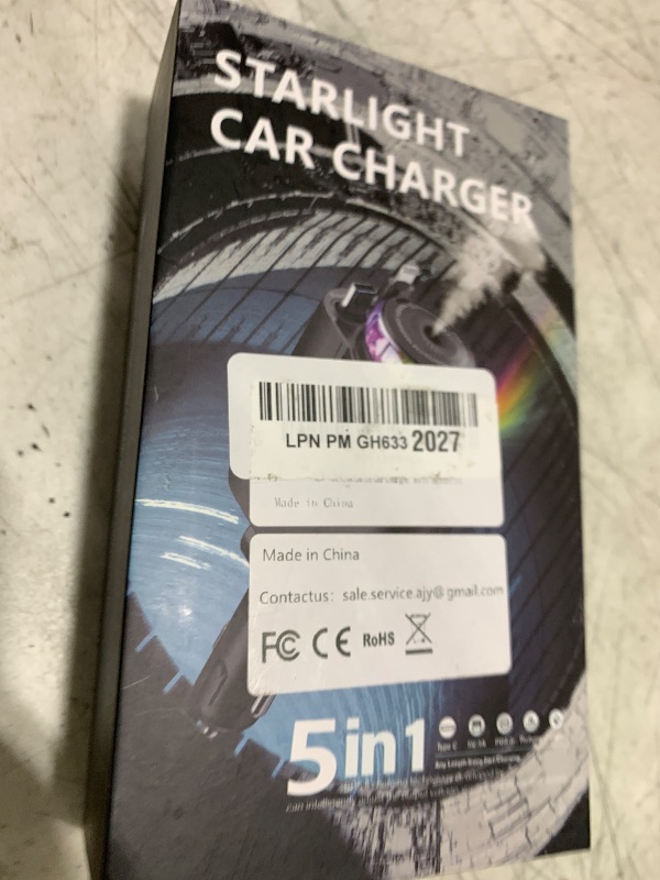 Photo 1 of 5 in 1 Retractable USB C Car Charger Fast Charge Aromatherapy Starry Sky