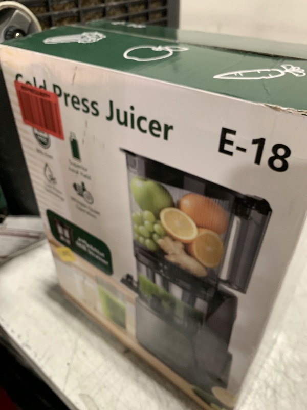 Photo 1 of EanOruus 3-in-1 Cold Press Juicer, Premium Gray