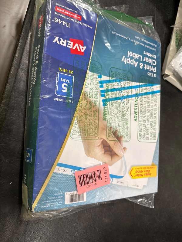 Photo 1 of Avery Index Maker Clear Label Dividers, 5-Tab, 25 Sets