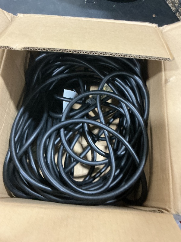 Photo 1 of Go Green Power Inc. (GG-13725BK-M) 16/3 Heavy Duty Extension Cord, Outdoor Extension Cord, Black, 25 ft, 12 Pack