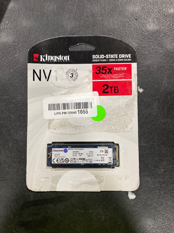 Photo 1 of Kingston NV1 2TB M.2 NVMe Internal SSD