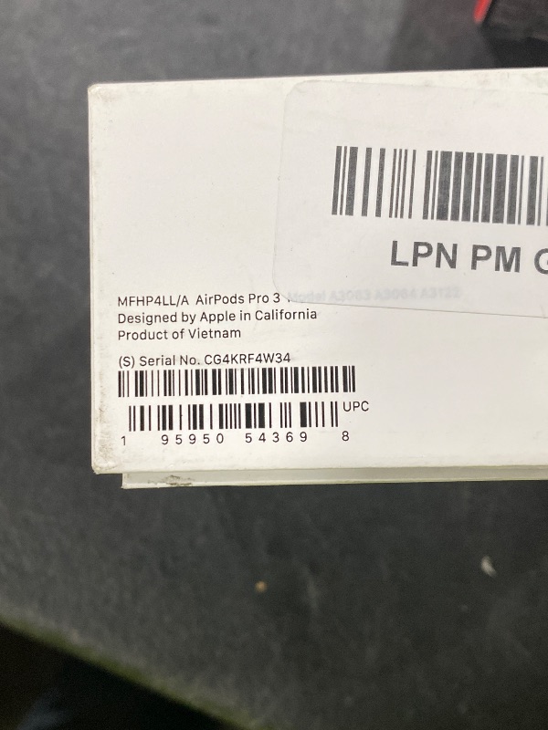 Photo 1 of Apple AirPods Pro 3 Wireless Earbuds