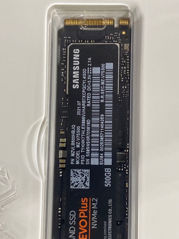 Photo 1 of Samsung 970 EVO Plus 500GB NVMe M.2 SSD