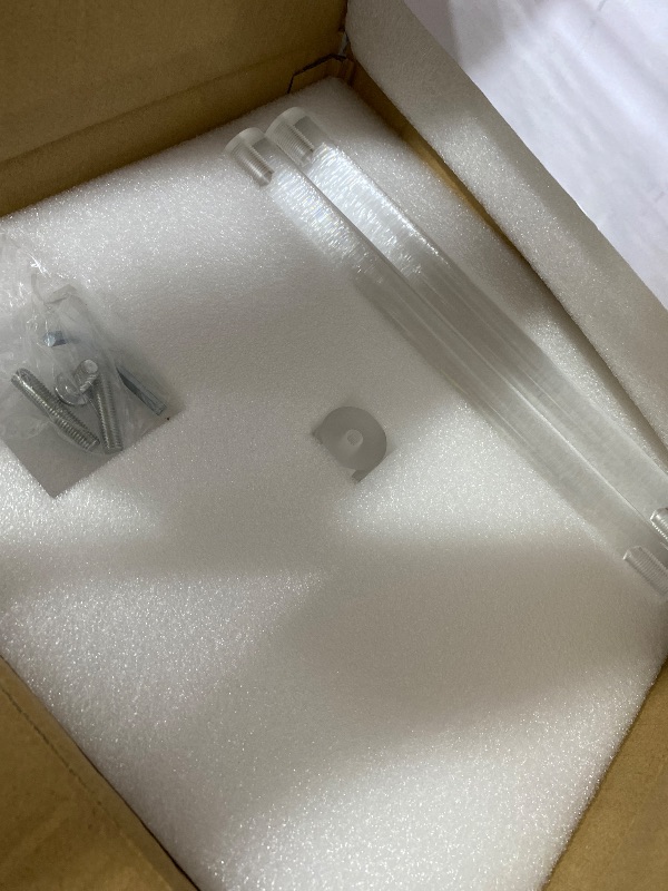 Photo 1 of Lineshading 2 Pcs Clear Acrylic End Tables 10x10x24