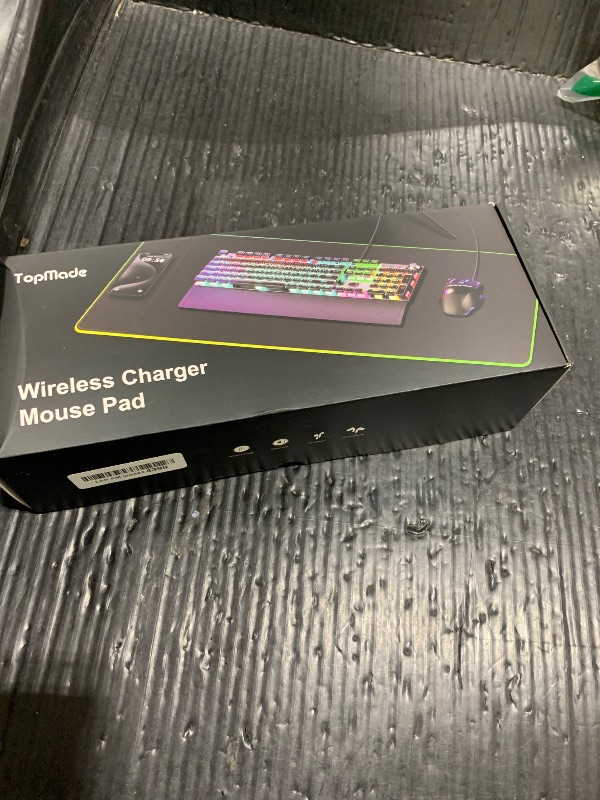 Photo 1 of TopMade RGB Wireless Charging Mouse Pad - 31.5" x 11.81"