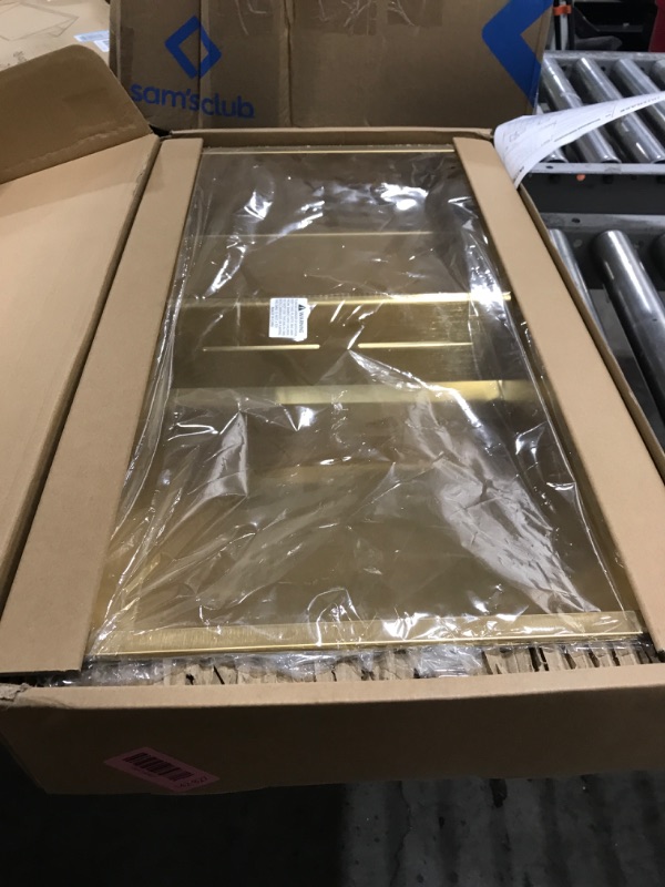 Photo 1 of IKITRAEE Stainless Steel Shower Niche - Gold, 24 x 12 in