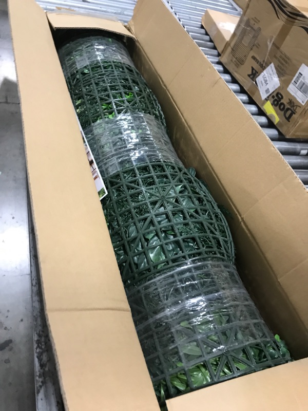 View 3 of DOPGIB 40"x120", UV Resistant Artificial Ivy Grass Wall Boxwood Plant Roll