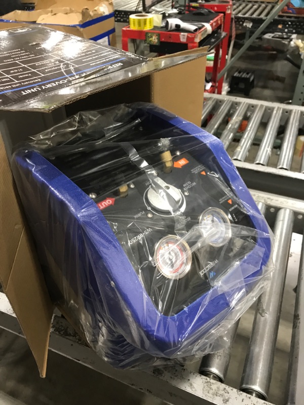 Photo 1 of Wisscool 3/4 HP Refrigerant Recovery Machine, Blue