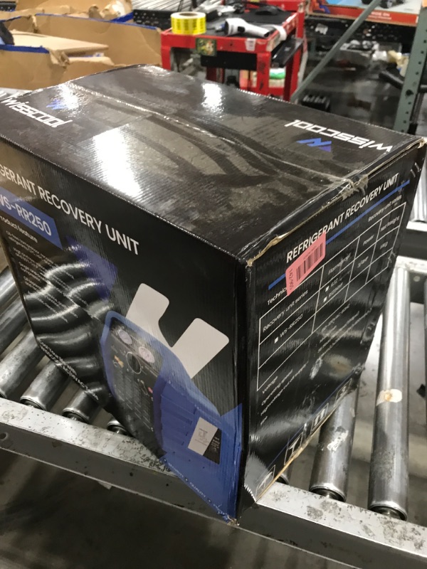 Photo 1 of Wisscool 3/4 HP Refrigerant Recovery Machine, Blue