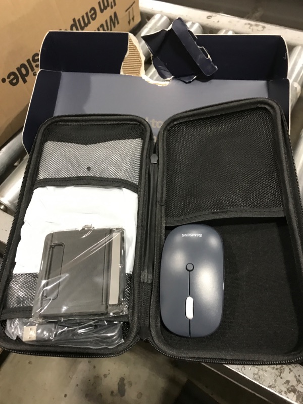 Photo 1 of Foldable Keyboard and Mouse, Samsers Folding Bluetooth Keyboard Combo, 2.4G + BT5.0 x 2, Full-Size Portable Travel Keyboard & Rechargeable Wireless Mouse for Windows Android iOS Mac OS, Midnight